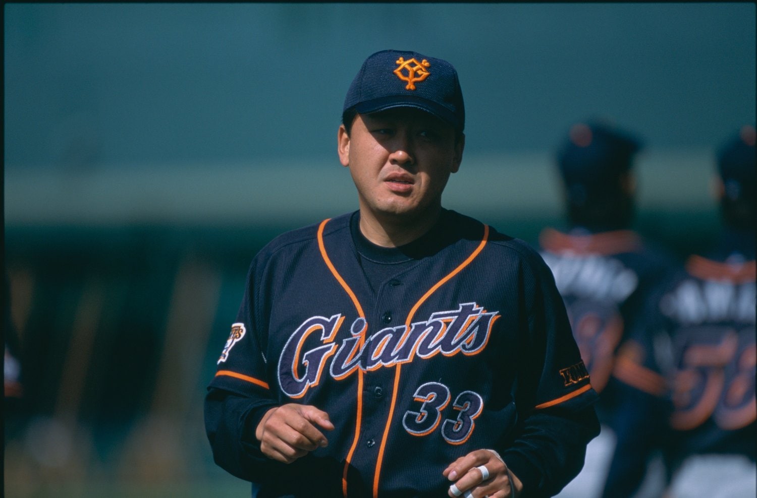 99年オフに広島からFA移籍した江藤智。第1次原政権（02年～03年）でサードに起用された　©BUNGEISHUNJU