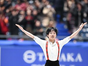 16歳の鍵山優真が全日本で3位入賞。ライバル佐藤駿と競い北京を目指す。