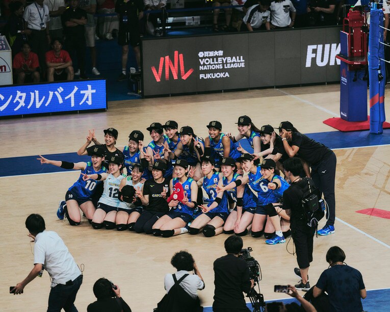 VNLセルビア戦　©︎Yuki Suenaga