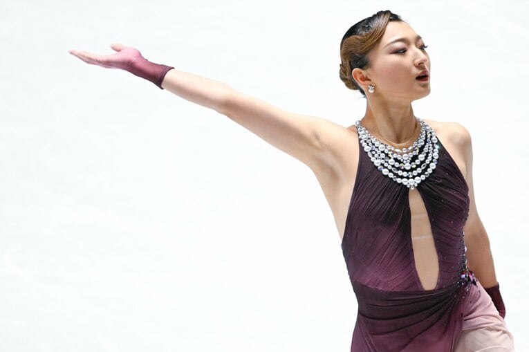 自身最後の全日本選手権で圧巻の演技を見せた坂本花織【スワイプするとそのほかの写真もご覧になれます】　©Asami Enomoto