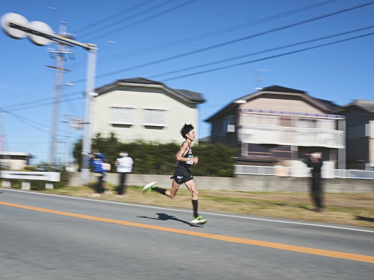 全日本大学では1年生からエース区間の7区を走った。この年は区間4位　©Yuki Suenaga