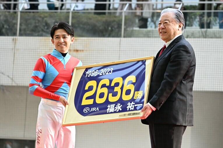 引退レースでの福永騎手　©Keiji Ishikawa