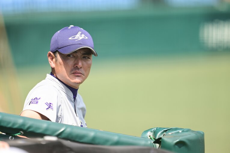 花巻東・佐々木洋監督。息子の麟太郎は卒業後、スタンフォード大に進学する ©Nanae Suzuki