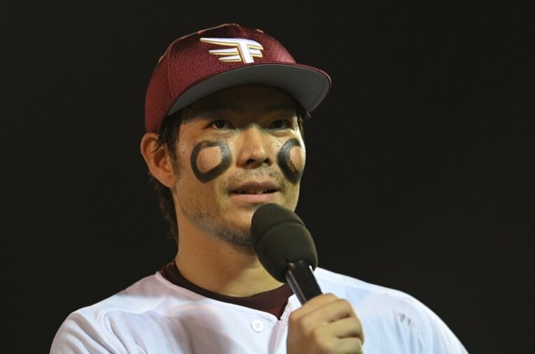 2011年ドラフト6位で楽天入りした島内宏明。今季、打点王を獲得した ／ photograph by Sankei Shimbun