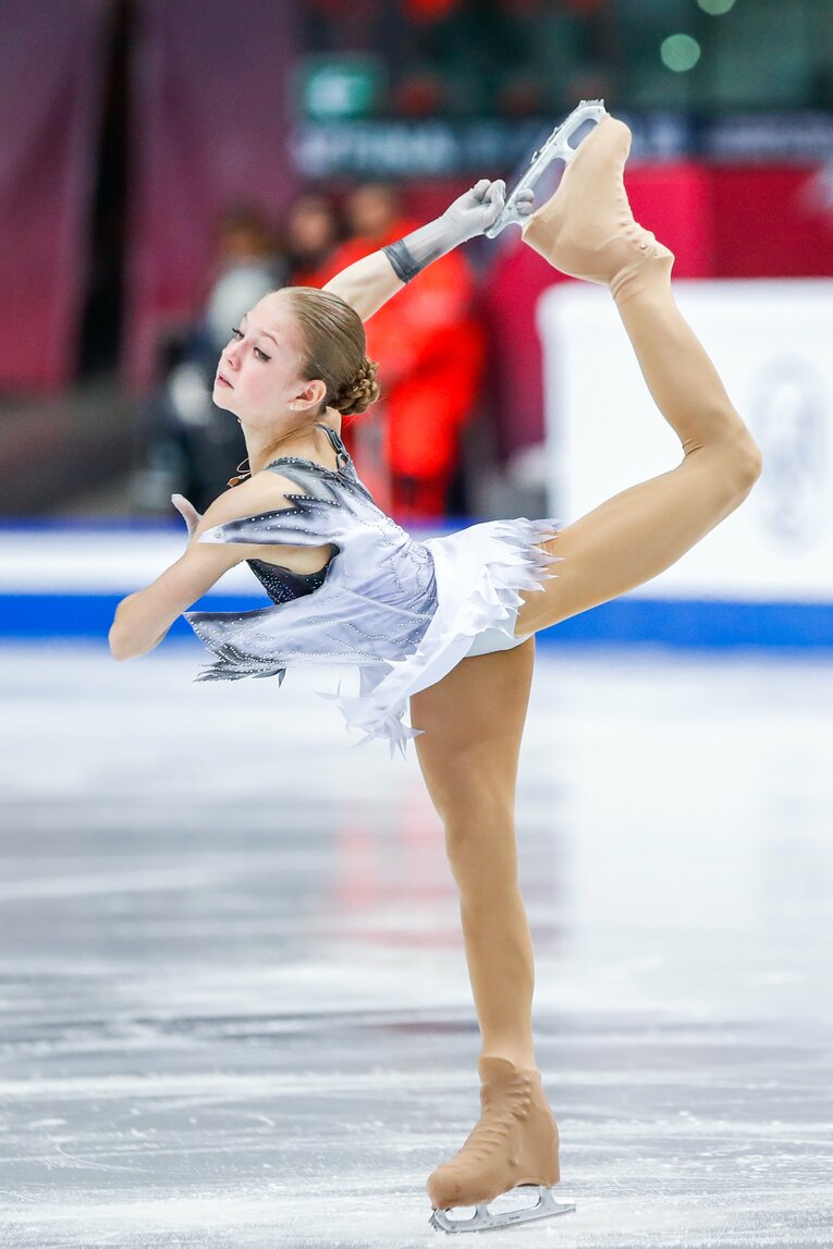 2019年のトゥルソワ（当時15歳）