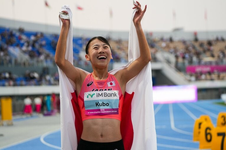 ゴール後は少し時間をおいてようやく笑顔が　©︎Satoshi Wada