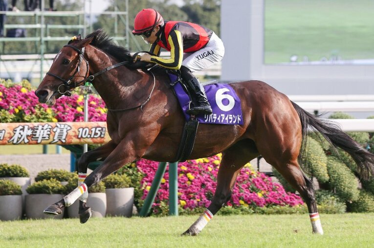 2023年、圧巻の強さで牝馬三冠を達成したリバティアイランド。全12戦で川田将雅が手綱をとった ／ photograph by JIJI PRESS