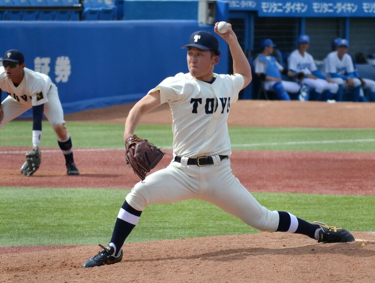 東洋大に進学した昨年の大社エース・馬庭優太 ©JIJI PRESS