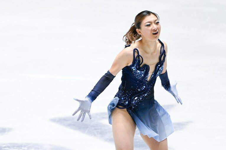 自身最後の全日本選手権で圧巻の演技を見せた坂本花織【スワイプするとそのほかの写真もご覧になれます】　©Asami Enomoto