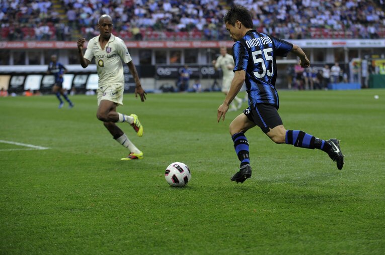 インテル時代の長友佑都（2011年）©Takuya Sugiyama