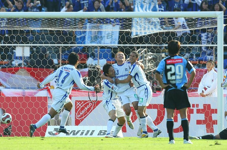 2007年ナビスコ決勝でゴールを決めた安田　©Shigeki Yamamoto