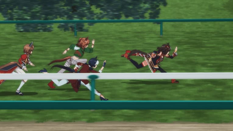 逃げるキタサンブラック　©2023 アニメ「ウマ娘 プリティーダービー Season 3」製作委員会