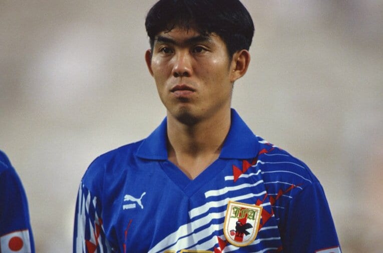 1993年10月のアメリカW杯アジア最終予選。“ドーハの悲劇”で森保一の名前を記憶しているファンも多いだろう　©AFLO