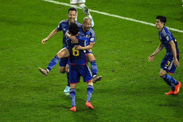 クロアチア戦の先制ゴール　©︎Takuya Sugiyama/JMPA