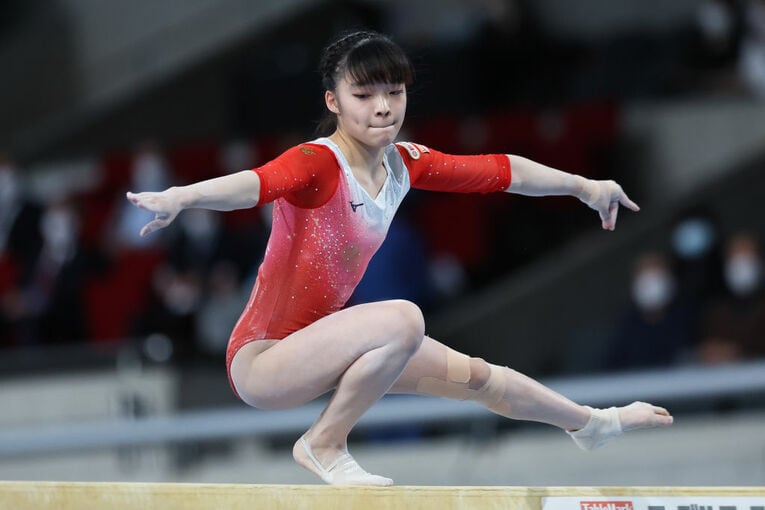 平均台での山田　©Kiyoshi Ota/Getty Images