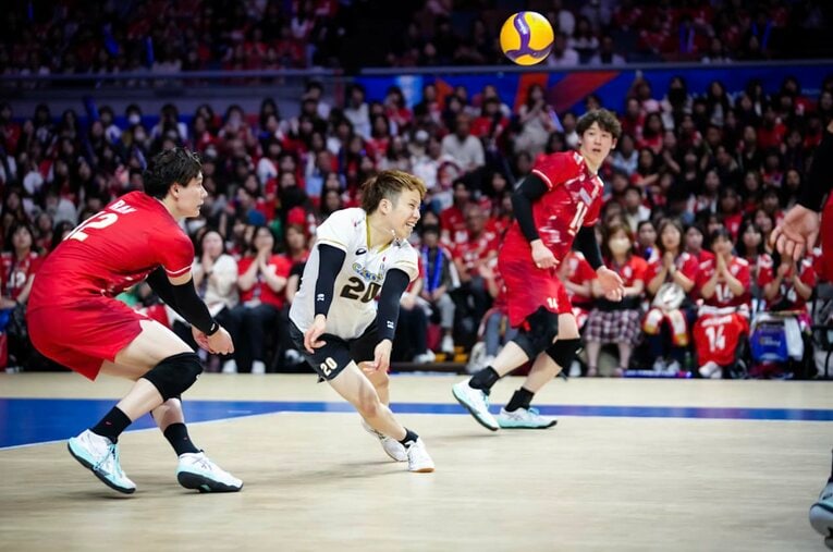 山本智大（VNLイタリア戦）©Volleyball World