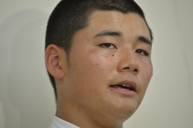 当時１年生の清宮。2015年夏の高校野球・西東京都大会準決勝　早稲田実業×日大三　©︎Hideki Sugiyama　