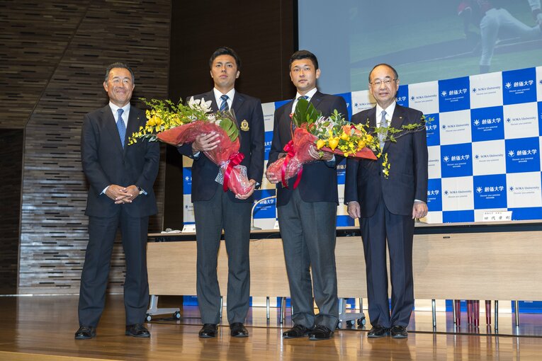 ドラフト指名時の田中　©Takuya Sugiyama