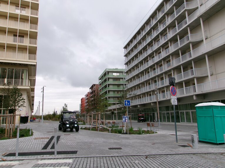 10月、パリの選手村の様子　©Yuji Hirooka