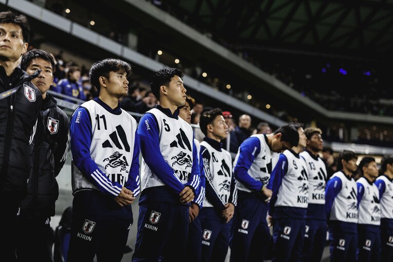 メンバーのほとんどが海外組が揃う日本代表（2023年W杯アジア2次予選）©︎Kiichi Matsumoto