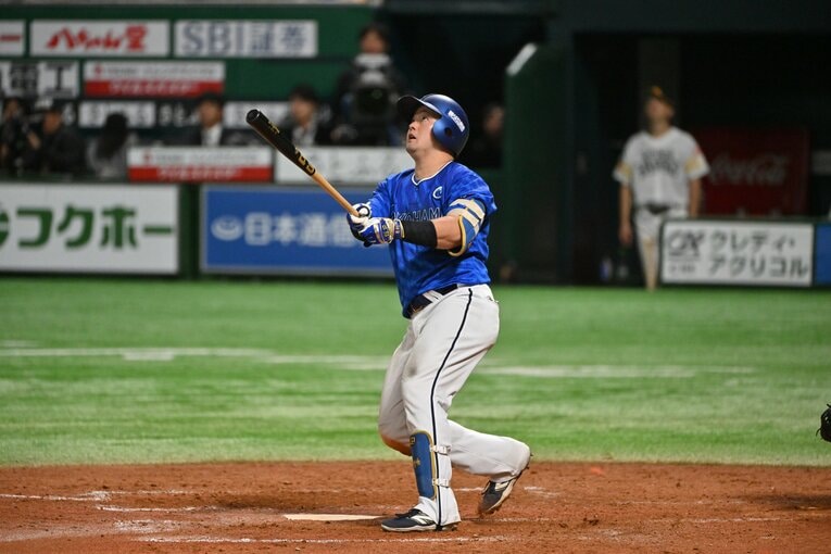 日本シリーズ第5戦、4回に牧秀悟の一発が飛び出す　©Hideki Sugiyama