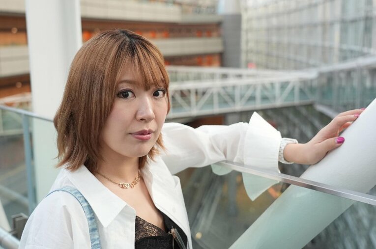 マリーゴールドで活躍する桜井麻衣。5月23日の2周年大会で退団する林下詩美への思い、団体に抱く危機感を熱く語った ／ photograph by Essei Hara