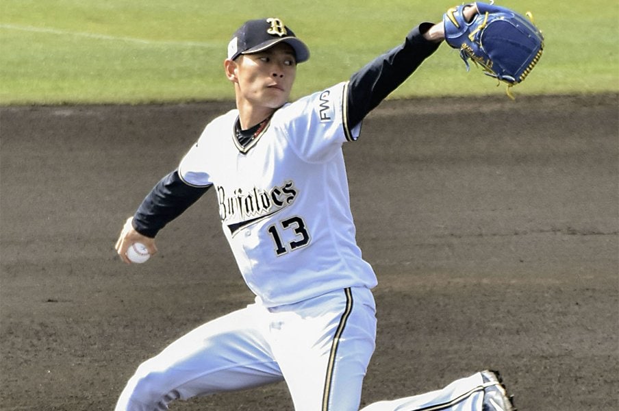 オリ山岡、新球フォークを解禁。究極のエースは「24連勝のマー君」。<Number Web> photograph by Kyodo News