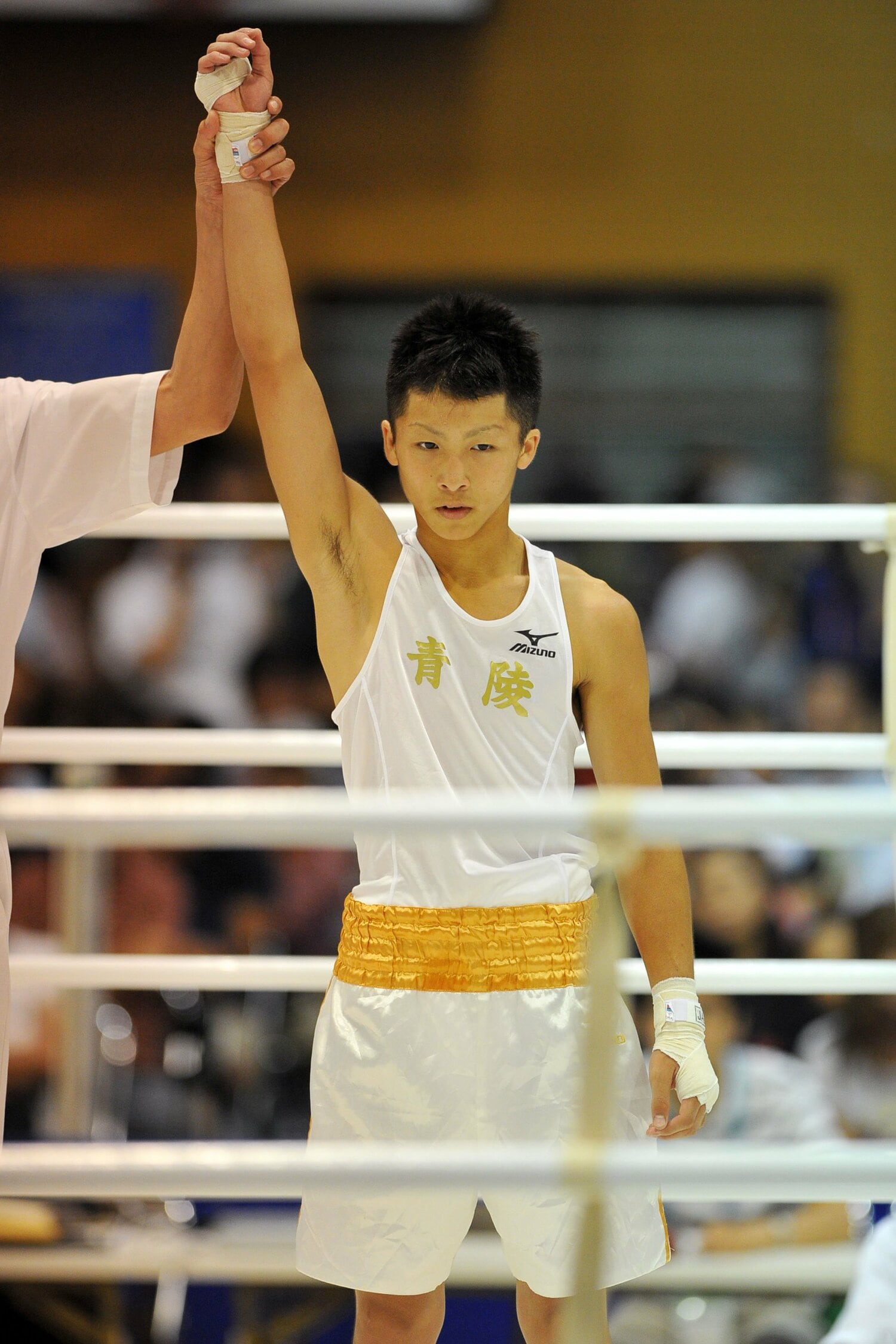 2010年、高校総体での井上尚弥　©AFLO