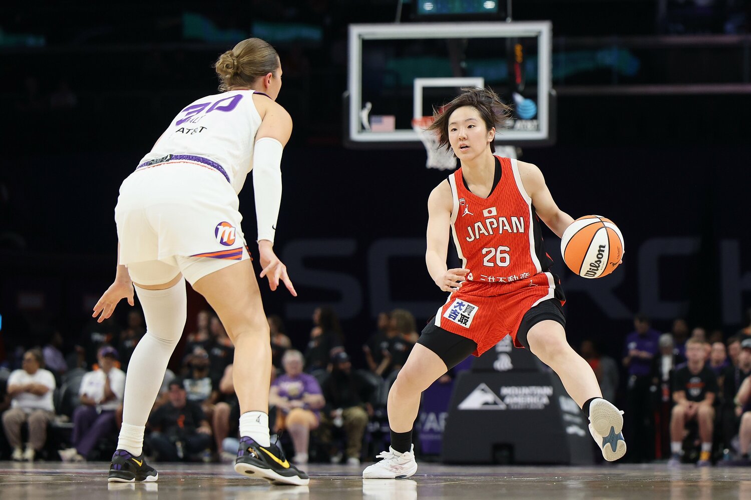 WNBAドラフトでゴールデンステイト・ヴァルキリーズから3巡目で指名された日本代表・田中こころ（20歳）©︎Christian Petersen/Getty Images
