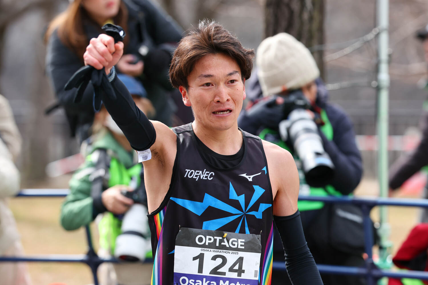 大阪マラソンで自己新記録を出し有終の美を飾った中西亮貴　©AFLO