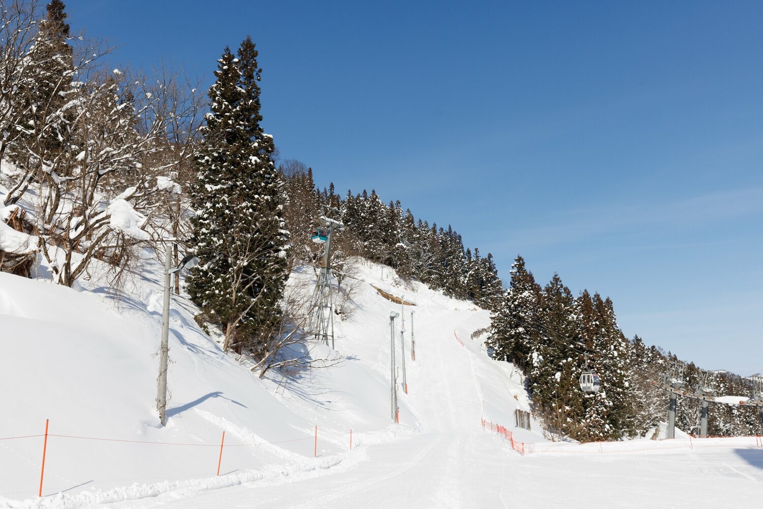 1990年12月に開業したガーラ湯沢スキー場。ゲレンデは4つのエリアに分かれている