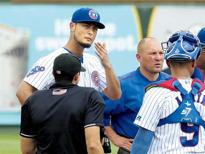 実戦復帰も19球で降板。ダルに課される神様の試練。～復帰は来季以降、めずらしく出たため息まじりの言葉～＜Number Web＞ photograph by KYODO