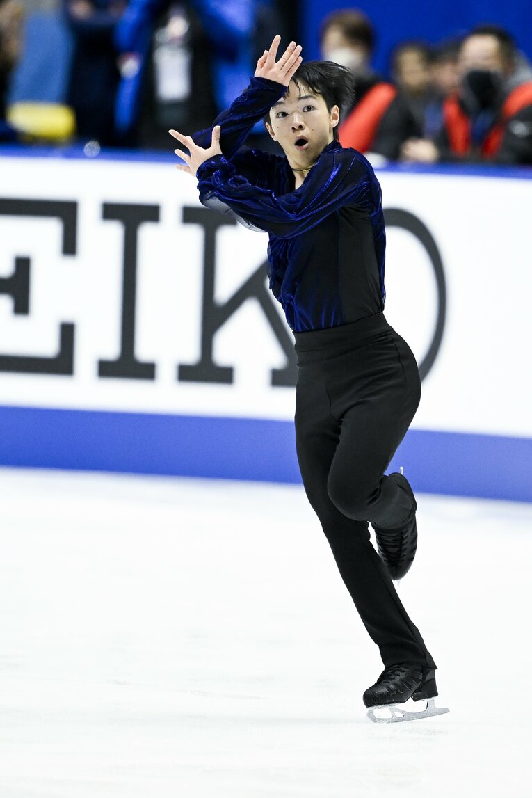 NHK杯フリー、鍵山の演技　©︎Asami Enomoto