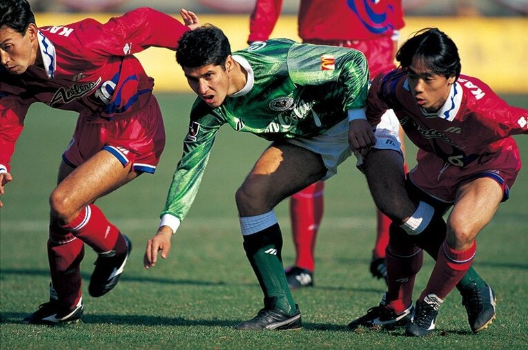 V川崎時代のビスマルク。Jリーグ黎明期を彩ったスターだ　©Koji Asakura