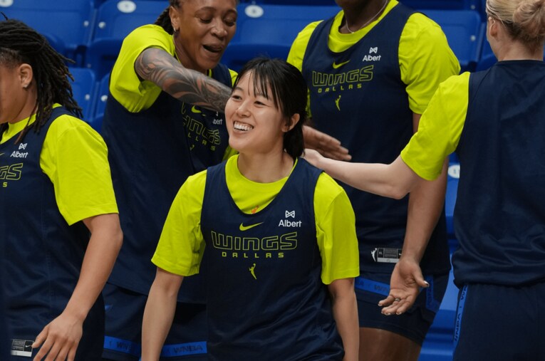 WNBAダラス・ウィングスのキャンプに参加した山本麻衣（25歳）　©toyota_antelopes