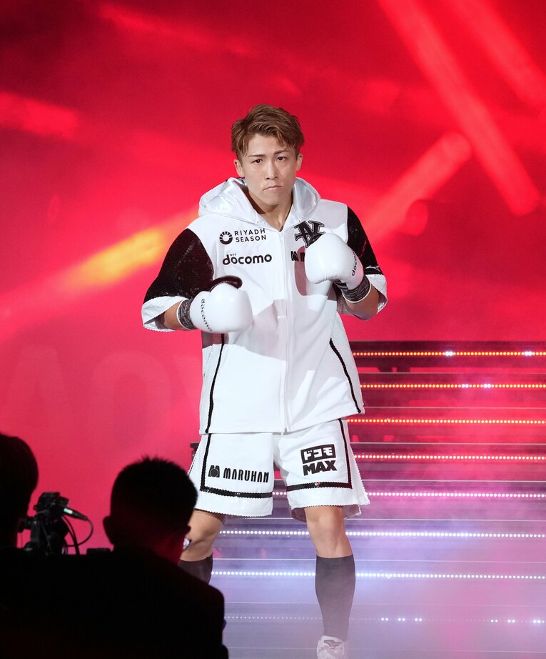 井上尚弥の入場。9月14日、IGアリーナ　©Naoki Fukuda