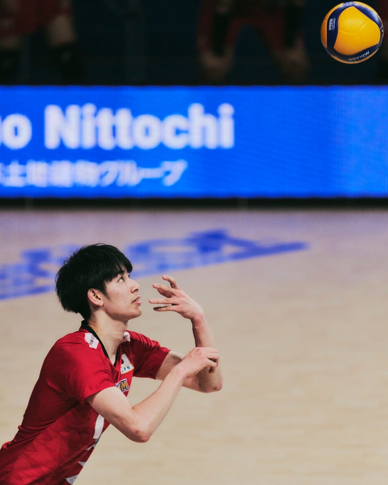 甲斐優斗（VNLポーランド戦）　©︎Yuki Suenaga