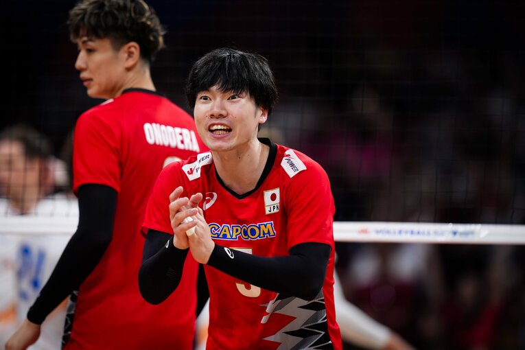 大塚達宣（VNLオランダ戦）　©︎Volleyball World