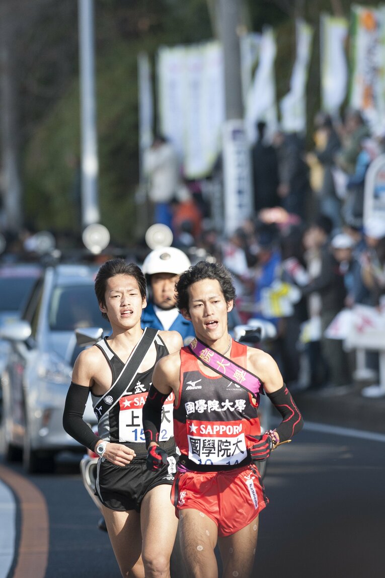 【コース間違えの悲劇／2011年】國學院大3年時、箱根駅伝で「花の2区」を走る寺田夏生　©Nanae Suzuki