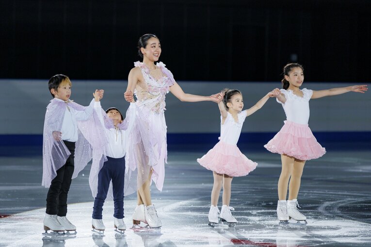 「MAO RINK」オープニングイベントに登場した浅田真央　©Kiichi Matsumoto