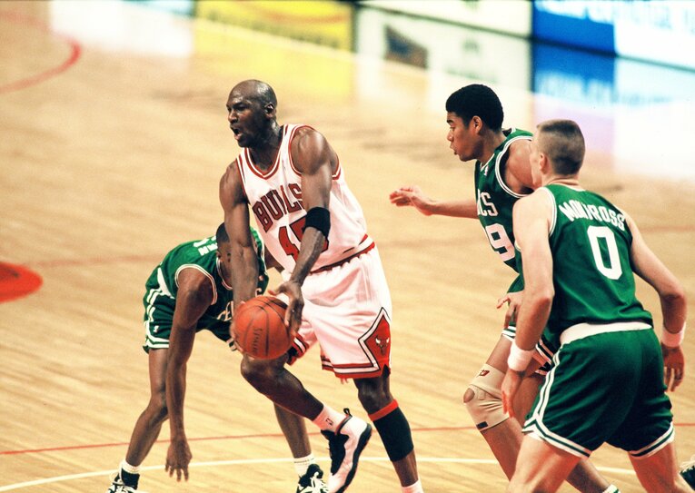 シカゴ・ブルズ時代のマイケル・ジョーダン　©︎Naoya Sanuki