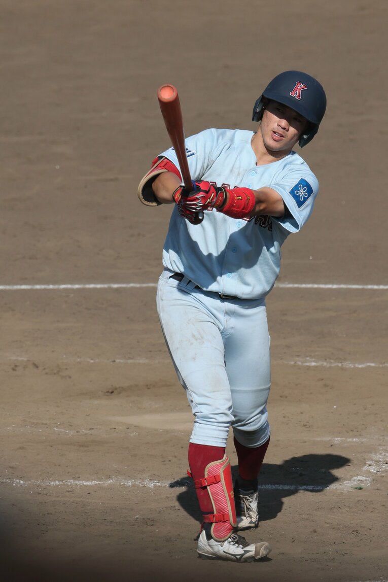 広島から3位指名を受けた勝田。163cmの身長は入団すればNPB最小となる　©Shigeki Yamamoto