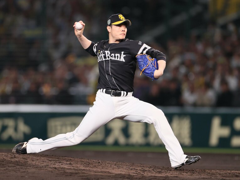 日本シリーズでも活躍した松本。数多のケガを乗り越えてのブレイクだった　©︎JIJI PRESS