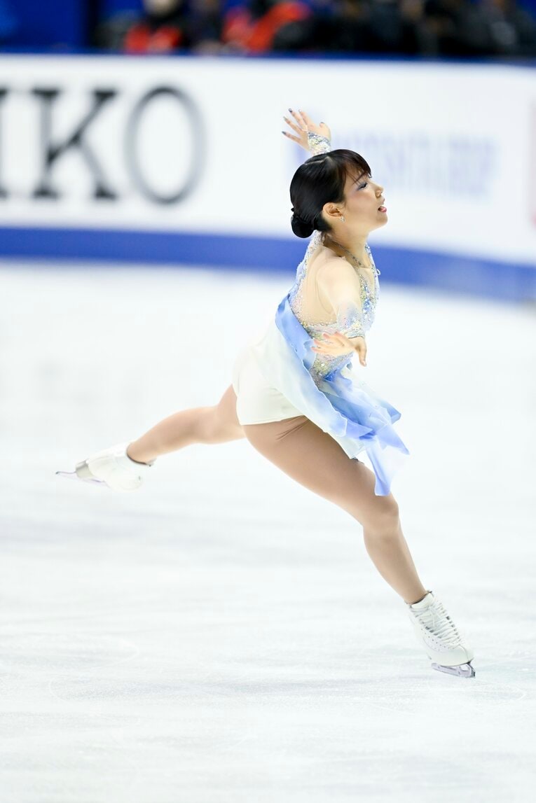 三原舞依のNHK杯フリーの演技　©Asami Enomoto