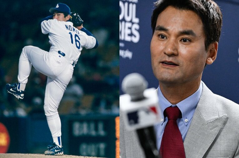 3月20日のMLB開幕戦の始球式に登場し、野茂英雄の存在について熱く語ってくれた朴賛浩 ／ photograph by JIJI PRESS