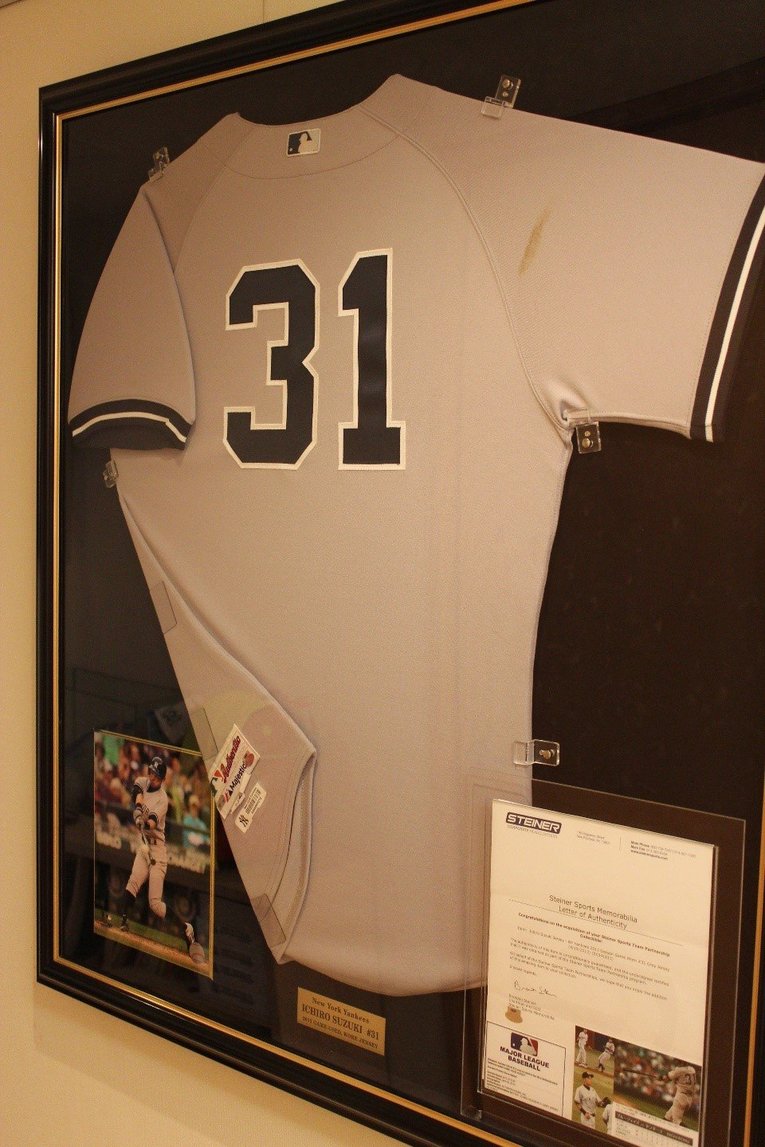 ヤンキース時代のイチローのユニフォーム©Aki