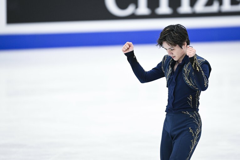 2022年世界選手権で優勝した宇野昌磨　©︎Asami Enomoto