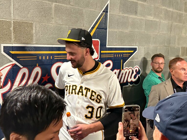 【番記者が撮った“テレビに映らない大谷とドジャース取材風景”】　©Naoyuki Yanagihara