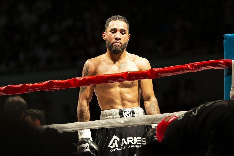 山中との第1戦では強さを見せたようにも見えたが、試合後にドーピング違反が発覚　©Naoki Kitagawa