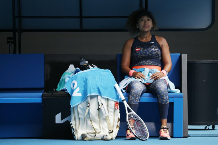 ムグルサ相手に大苦戦を強いられた大坂だったが©Hiromasa Mano